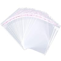 200 Pcs Cellophane Bags 2x3.1 Inches Self Sealing Cello Bags Small Clear Cookie Bags Adhesive OPP Bags Resealable Plastic Poly Bags Cellophane Treat Bags for Candy Jewelry Gifts Decorative Favor