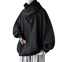 Ninja Hoodie Men Double Neckline Cotton Pullover Windproof Warm Japanese Assassin-Style Sweatshirt for Men and Women