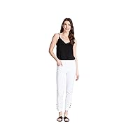 SLIM-SATION Women's Pull on Print Plus Size Ankle Pant