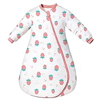 Baby Sleep Sack 1.0 TOG,Thermostatic Infant Wearable Blanket Removable Sleeves