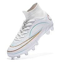 Boys Girls Soccer Cleats Kids Outdoor/Indoor Football Trainning Shoes Athletic Turf Shoes