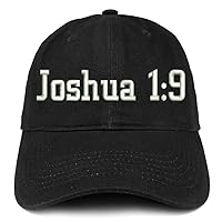 Trendy Apparel Shop Joshua 1:9 Low Profile Soft Cotton Baseball Cap