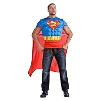 Superman Muscle Chest Top with Cape Costume