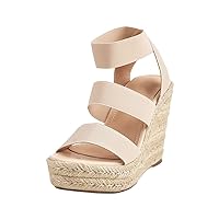 Womens Espadrilles Slip On Ankle Straps Wedge High Heels Comfortable Vintage Exquisite Girl' Sandals Shoes For Women Dressy