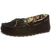 Sperry Women's Junior Trapper Lace-Up Slippers, Black Leopard, 8 M US