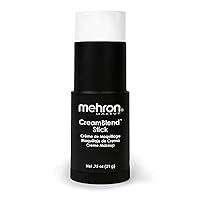 Mehron Makeup CreamBlend Stick | Face Paint, Body Paint, & Foundation Cream Makeup | Body Paint Stick .75 oz (21 g) (White)