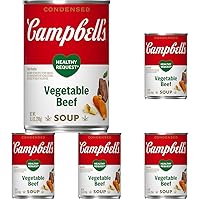 Campbell's Condensed Healthy Request Vegetable Beef Soup, 10.5 Ounce Can (Pack of 5)