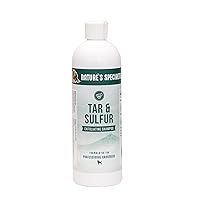 Nature's Specialties Tar and Sulfur Ultra Concentrated Medicated Dog Shampoo, Makes up to 1 Gallon, Natural Choice for Professional Groomers, with Soothing Aloe Vera, Made in USA, 16 oz