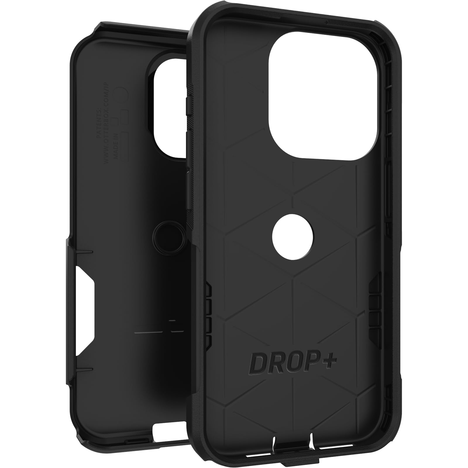 OtterBox iPhone 15 Pro (Only) Commuter Series Case - Black, Slim & Tough, Pocket-Friendly, with Port Protection