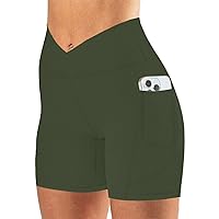 TOPYOGAS Women's Crossover High Waist 5