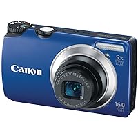 Canon Powershot A3300 16 MP Digital Camera with 5x Optical Zoom (Blue)