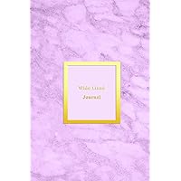 Wide Lined Journal: Easy to use journal for dementia, alzhiemers and lewy body patients | Memory record and recall lined composition book for seniors | Light pink marble cover