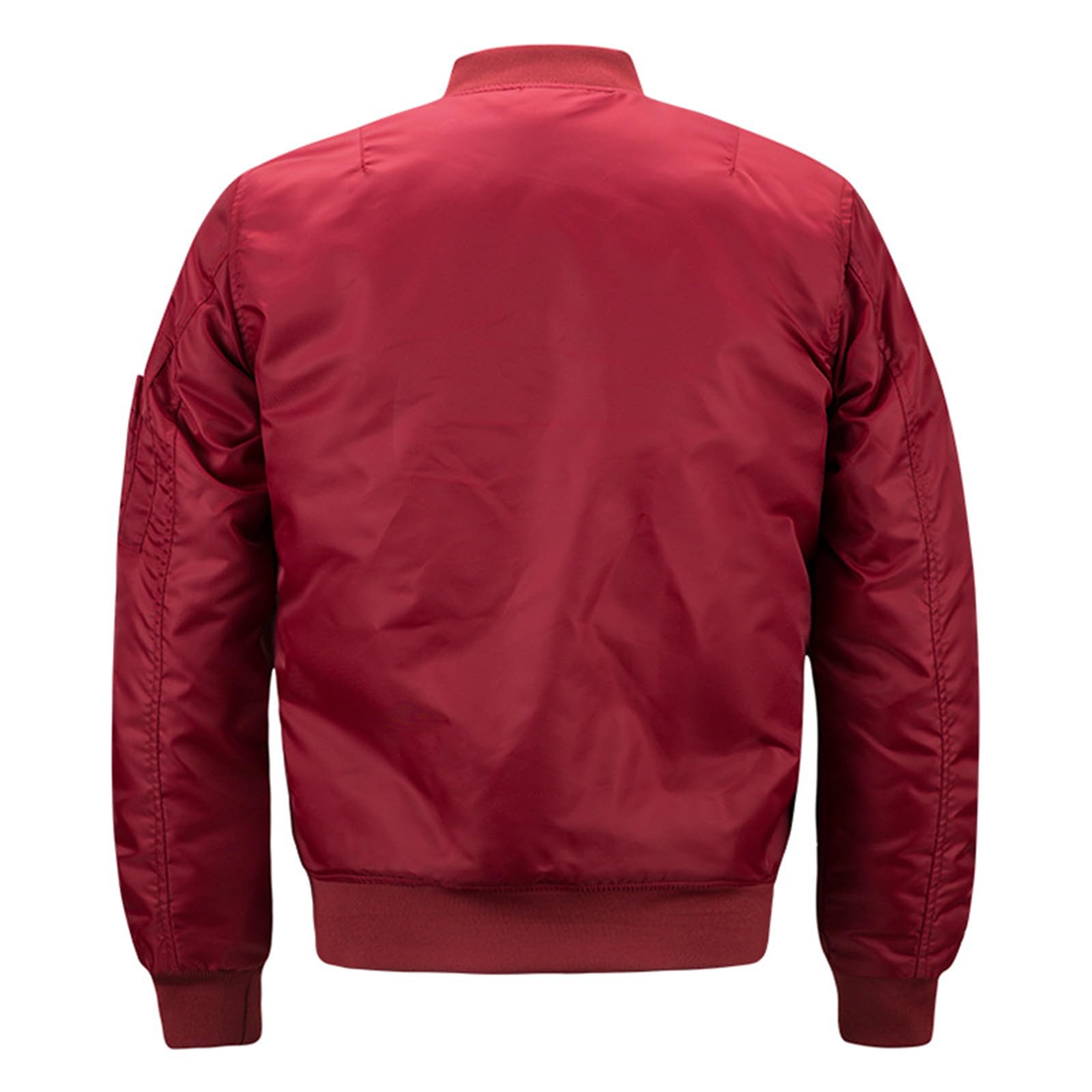 XIAXOGOOL Men's Varsity Jackets Plus Size Bomber Jacket Stand Collar Zip Up Diamond Quilted Jacket Winter Windbreaker Coat