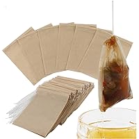 600pcs Tea Bags for Loose Leaf Tea, Empty Tea Bags for Loose Tea, Disposable Tea Filter Bags, Natural Unbleached Drawstring Tea Bags Steeping Bags