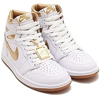 Nike FD2596-107 Air Jordan 1 Retro High OG W Air Jordan 1 RETRO High OG White and Gold White/Brown/Gold, white/brown/gold