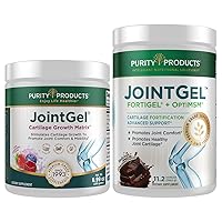 Purity Products Bundle - JointGel (Berry Powder) + JointGel (Super Chocolate Powder) Bioactive Collagen Peptides + MSM - Supports Joint Function and Flexibility While Fortifying Joint Cartilage