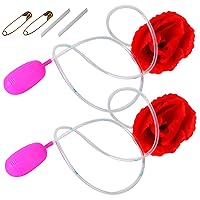 Squirting Flower Red Rose 2 Sets April Fools Day Pranks Clown Flower That Squirts Water Trick Toy for Party Gag Toys Practical Jokes