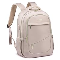 Laptop Backpack for Women, Slim Business Laptops Bag with Separate Computer Compartment Stylish Daypack for College Work Travel, Fits 15.6