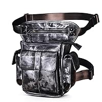 Men's Multifunctional Shoulder Messenger Bag Heavy Belt Fanny Pack Leg Bag Tablet Bag