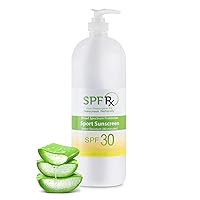 SPF 30 Sport Sunscreen, Broad Spectrum Sun Protection with Active Dry Protect Formula, Non-Greasy Sport Sunblock, for Face and Body - 1 Quart