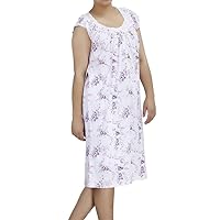 Ezi Women's Cotton-Rich Short Sleeve Darling Nightgown