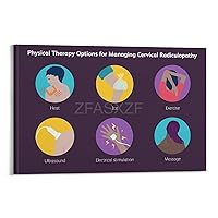 ZFASXZF Popular Science Poster on Prevention And Treatment of Cervical Spondylosis (2) Canvas Poster Bedroom Decor Office Room Decor Gift Frame-style 12x18inch(30x45cm)