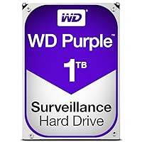 WD Purple 1TB Surveillance Hard Disk Drive - 5400 RPM Class SATA 6 Gb/s 64MB Cache 3.5 Inch - WD10PURX [Old Version]
