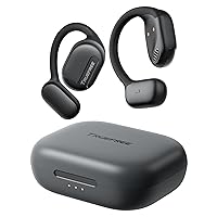 truefree O1 Open Ear Headphones Bluetooth 5.3 Wireless Open Ear Earbuds with 16.2mm Driver, Immersive Stereo Sound, Noise-Cancellation Mic for Clear Calls, 45H Playtime, for Sports Workout,Black