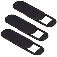 Razor Webcam Cover 3 Pack | Ultra-Thin Sliding Camera Blocker | 0.95” x 0.4” by 0.8mm Thin | Camera Blocker for Computers, Tablets, Echos, Chromebook & More | Make Security a Priority | Black