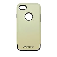 Apple iPhone 7 Case - WHITE - Fitted, Dual Layer, Soft Rubber, Shockproof, Frustration-Free Packaging, PM-82 Grinder Series Case