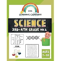 3rd-4th Grade Science Activities workbook, Ages 7-10 Vol 2: Earth Science for Kids, 4th grade science workbooks, physics books for kids 8-12 -matter, energy, motion, Animal Biology for kids