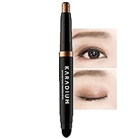 KARADIUM Shining Pearl Smudging Eye Shadow Stick 1.4g (#6 Chocolate Brown) - Waterproof Long Lasting Daily Eye Makeup Eye Shadow Stick, Creamy Texture, Easy to Draw, Hypoallergenic for Sensitive Eyes