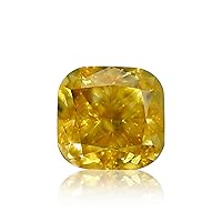 0.38 ct. GIA Certified Diamond, Cushion Modified Brilliant Cut, FVY - Fancy Vivid Yellow Color, SI1 Clarity Perfect To Set In Jewelry Gift Ring Engagement Rare