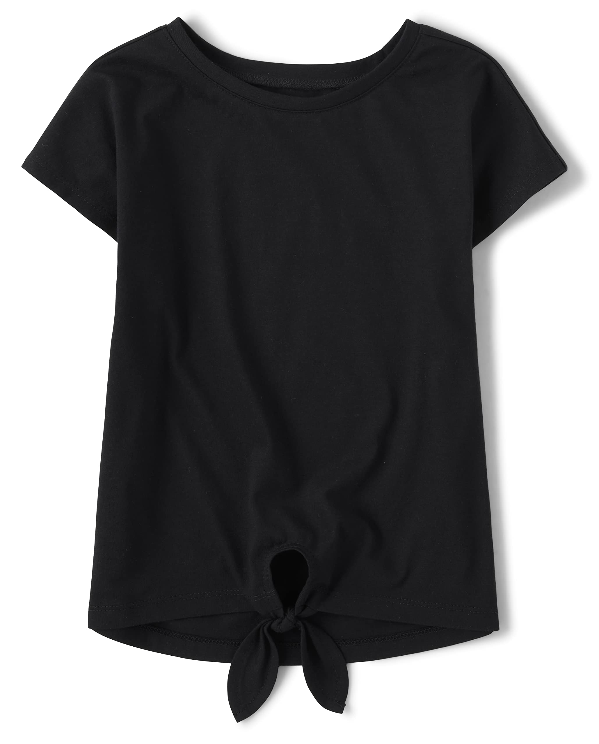 The Children's Place Girls' Short Sleeve Tie Front Top
