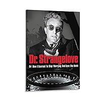 Movie Posters Room Decorating Posters Dark Humor Movie Dr. Strangelove Or How I Learned to Stop Worr Poster Decorative Painting Canvas Wall Art Living Room Posters Bedroom Painting 24x36inch(60x90cm)