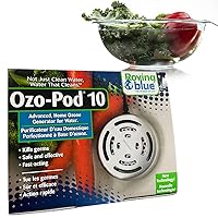 Ozo-Pod 10 Home Ozone Generator - Multi Purpose Ozone Generator - Fruit and Vegetable Cleaning Machine & Athletic Gear Deodorizer Odor Eliminator