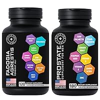 Fadogia Agrestis with Tongkat Ali and Prostate Health Supplements Man's Support Bundle