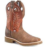 DH4564 Double H Men's Luis Western Ropers - Brown