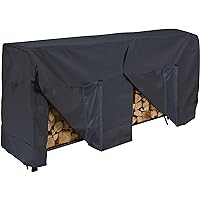 Classic Accessories Garage Series Log Rack Cover/Houssee, Black, Fabric, 8 in