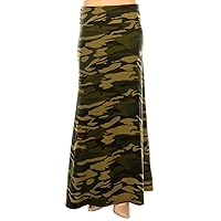 Eevee Women's Beautiful Fold Over Maxi Skirt (ONE Size)
