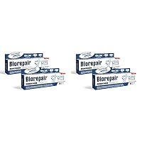 4pcs Biorepair - Intensive Night Repair Toothpaste 75 Ml Mineralize Enamel Protection Plague Fill Holes Gradually Microparticle Repairs Protect Tooth Enamel Helping to Prevent Repair Decay