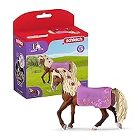 Schleich Horse Club Paso Fino Stallion Show Horse Figurine Toy - Realistic Detailed Show Horse Toy with Saddle Cover and Real Horse Details, for Boys and Girls, Gift for Kids Ages 5+