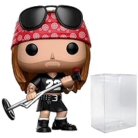 Guns N' Roses - Axl Rose Funko Pop! Rocks Vinyl Figure (Bundled with Compatible Pop Box Protector Case), Multicolored, 3.75 inches