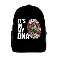 It's in My DNA Florida State Flag Travel Backpack 16 in Laptop Bag 2 Compartment Rucksack Business Daypack for Work Office