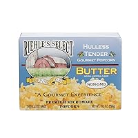 Riehle's Select Popping Corn Hulless Butter Microwave Popcorn, 3Count.