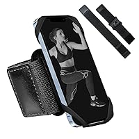 Running Armband Phone Holder, Arm&Wrist Phone Holder with 2 Different Lengths Strap Fit for Men Women Keep Your Phone Secure, Separable 360°Adjustable Phone Armband for Workout Running Jogging