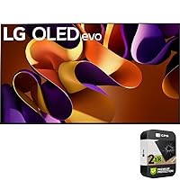 LG OLED77G4WUA 77 Inch OLED evo G4 Series Smart TV 4K HDR (2024) (Renewed) Bundle with 2 Year Enhanced Protection Pack