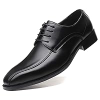 Men's Split-Toe Oxford Formal Lace Up Dress Shoes for Men