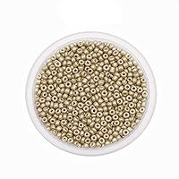 BLlZ 600Pcs/lot 3mm Charm Czech Glass Seed Spacer Beads for DIY Bracelet Necklace Earring Jewelry Making Accessorie Supplies 1224 (Color : Khaki)