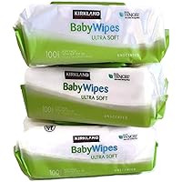Baby Wipes, Ultra-Soft, Unscented, 100 Count Wipes Pack of 6